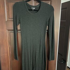 Wilfred Free Charcoal Long Sleeve Dress
